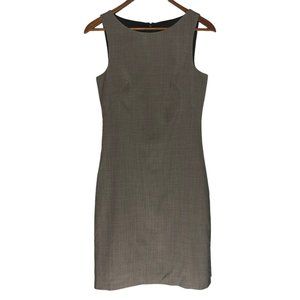 Theory Women's Dress Sheath Stretch  Gray Knee Length Size 0
